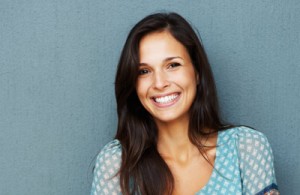 Girl with bright white smile from teeth whitening in Anchorage, AK