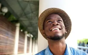 Wasilla porcelain dental veneers patient shows off his beautiful smile in Anchorage, Alaska.